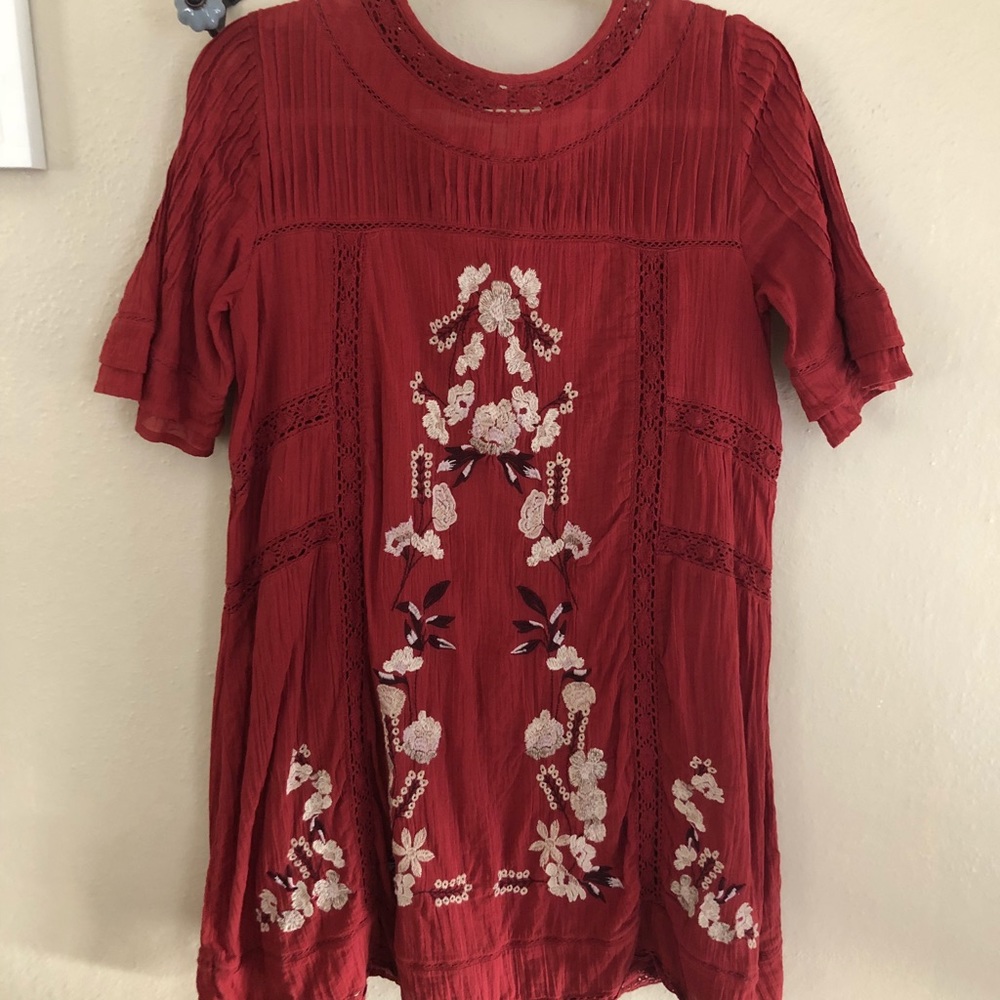 Free People Embroidered Dress